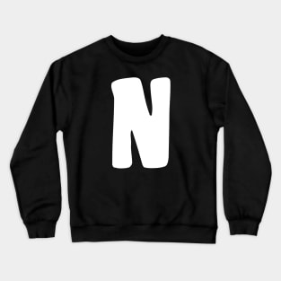 Letter N Crewneck Sweatshirt